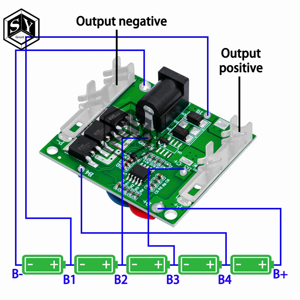 5S 21V 18V 18.5V 20A 3MOS ładowanie akumulatora płyta ochronna litowo-jonowego do elektronarzędzi