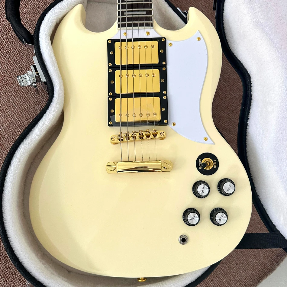 Custom shop, Made in China, SG High Quality Electric Guitar, Gold Hardware, free delivery