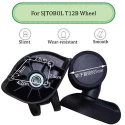 Suitable For SJTOBOL T12B Universal Wheel Trolley Case Wheel Replacement Luggage Pulley Sliding Casters wear-resistant Repair