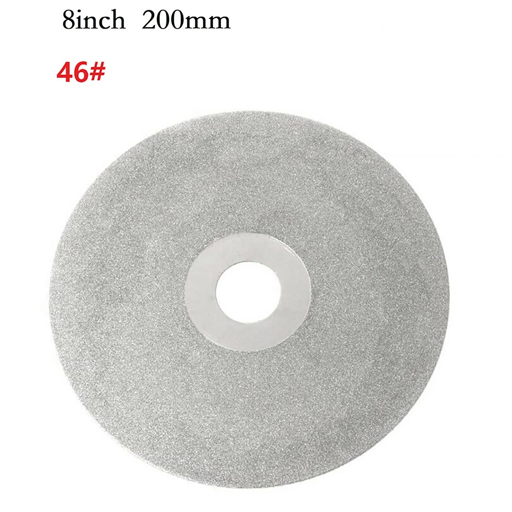 1PC 200mm 8inch Coated Flat Lap Wheels Lapidary Polishing Grinding Discs For Jewelry Jade Glass Polishing
