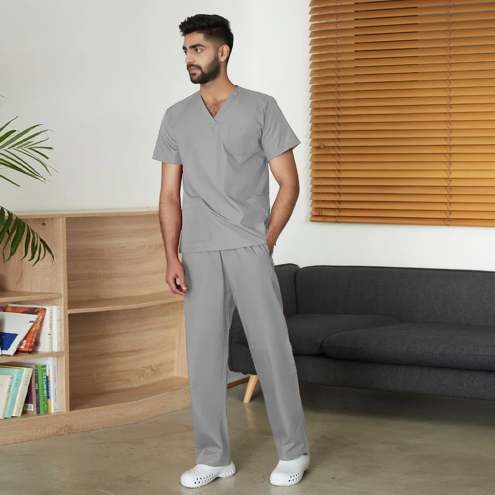 Negozio di animali lavoro veterinario Set di uniformi mediche Unisex clinica odontoiatrica infermiera clinica due pezzi all'ingrosso di alta qualità scrub vestiti