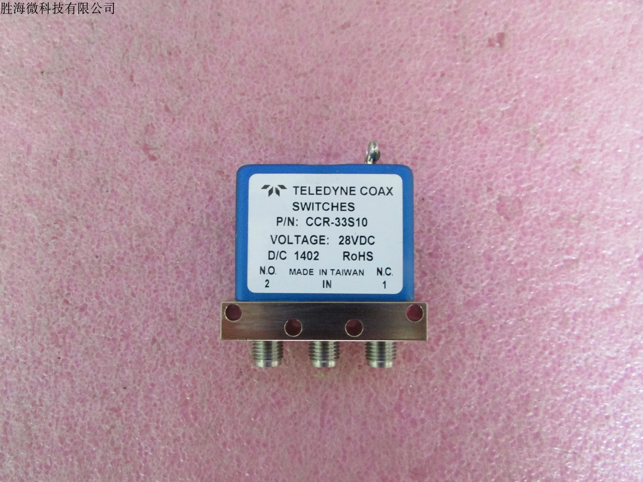 CCR-33S10 12V 28V teledynalayers DC-18GHz SPDT SMA RF coaxial switch