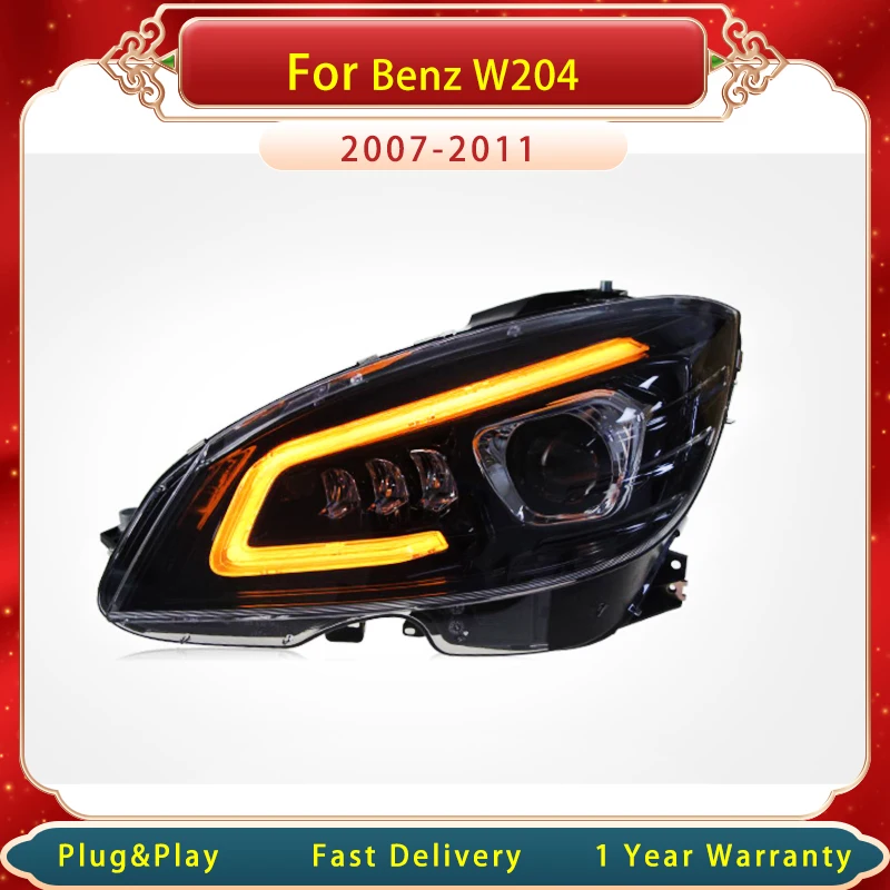 

Car Headlight For For Benz W204 2007-2011 LED Upgrade New Design DRL Head Lamp Accembly