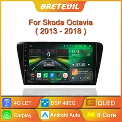 For Volkswagen Skoda Octavia 3 A7 2013-2018 Car Radio Android Multimedia Player Navigation GPS Carplay Touch Screen Auto Stereo