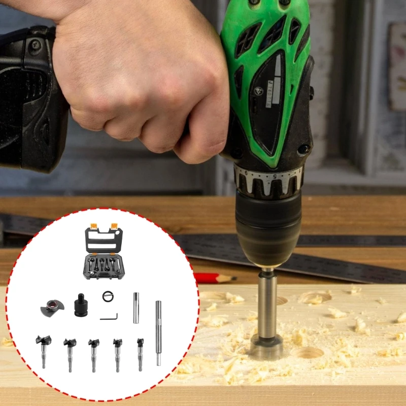 Completely Woodworking Drill Bit Collection For Professional Use Includes SelfCentering Bits And Storage Case