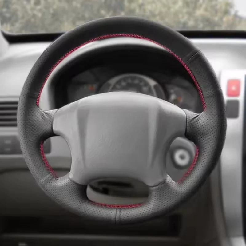 For Hyundai Tucson 2006 - 2012 2013 2014 Customized Hand-stitched Car Steering Wheel Cover Microfiber Leather Car Accessories