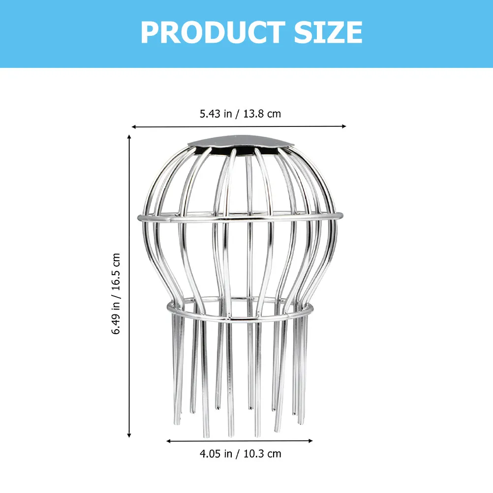 Roof Drain Strainers 2 Pack Stainless Steel Anti Clog Covers for Balcony Garden Gutter Downspout Debris Guard