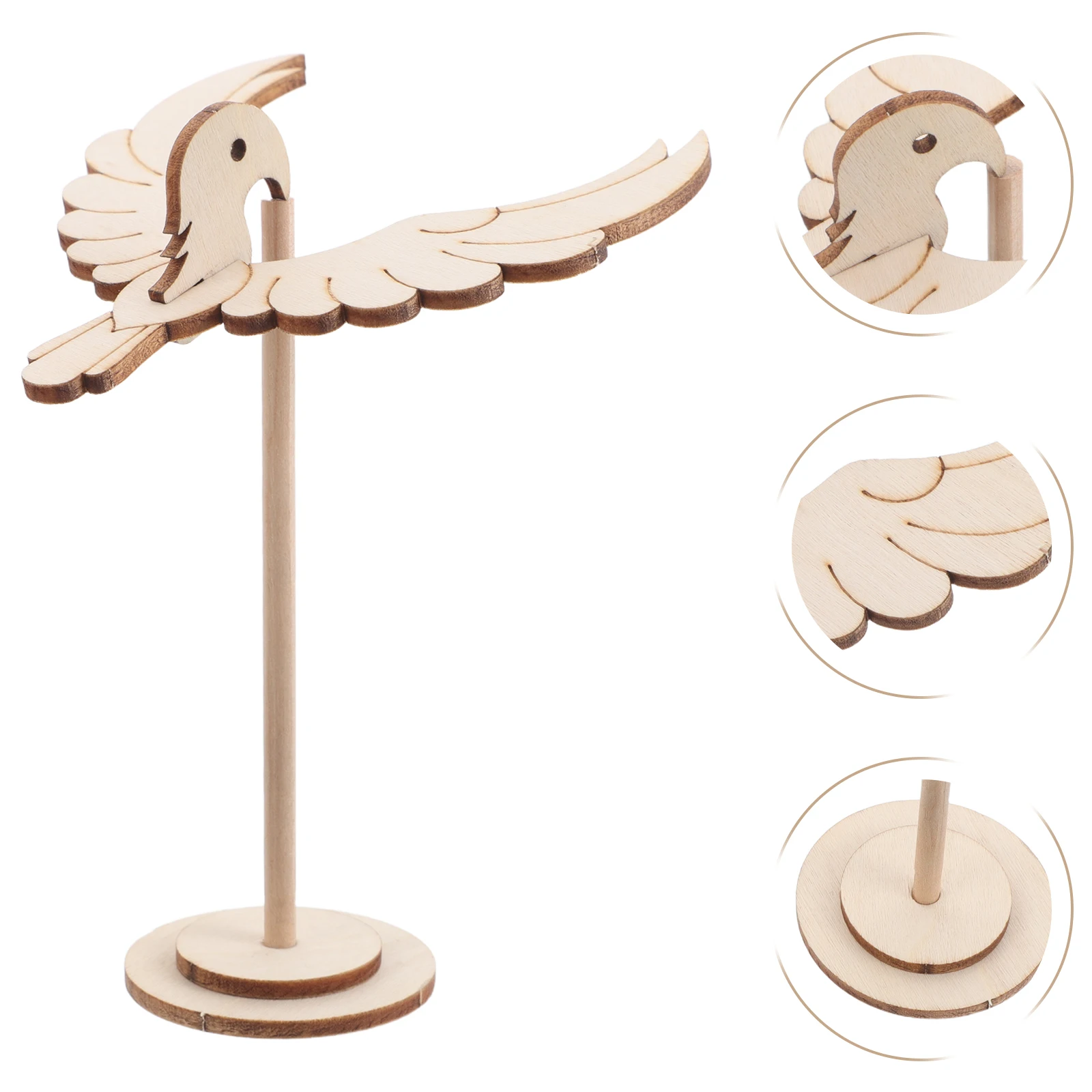 Kit de ciencia de equilibrio Diy para niños, juego educativo de vástago de águila de madera, juego de ensamblaje potenciador de creatividad, habilidades motoras, 6 uds.