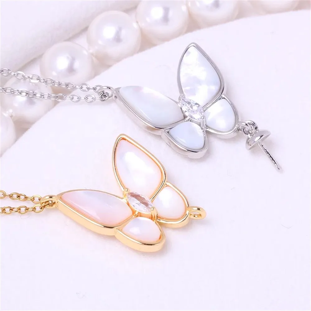 

Classic Pendant Accessory Copper Gold-Plated Pendant Settings Jewelry Findings Fittings Connection Accessories NO Pearl NO Chain