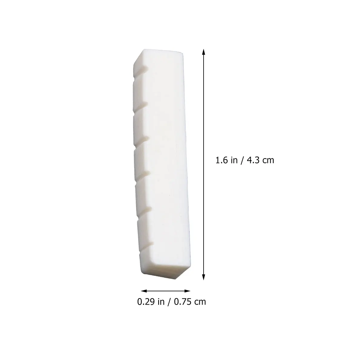 

6 String Guitar Nut Replacement Oxen Bone Parts Slotted Nuts Bass Instrument Accessory for