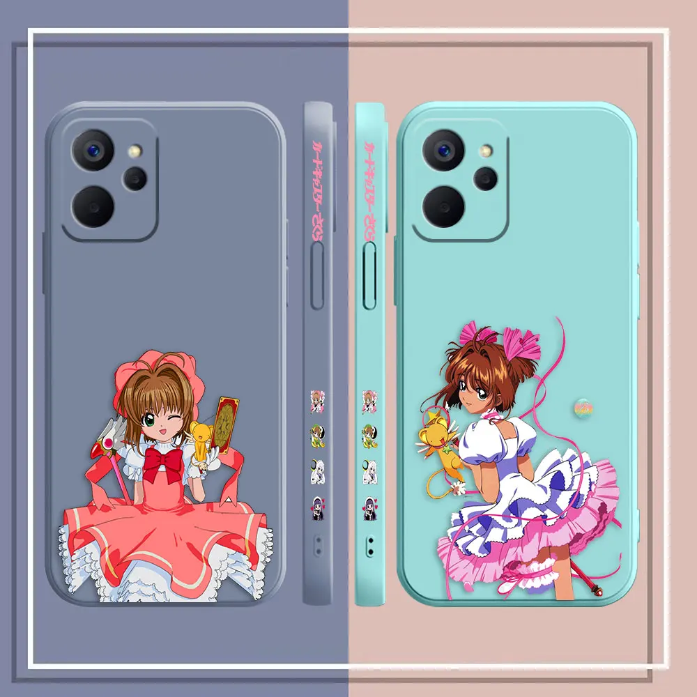 Sakura Kinomoto Cardcaptor Sakura Phone Case For OPPO Realme 11 10 9 8 8I C30 C33 C35 C53 C55 GT NEO 2 3 NARZO 50 5G Case Funda