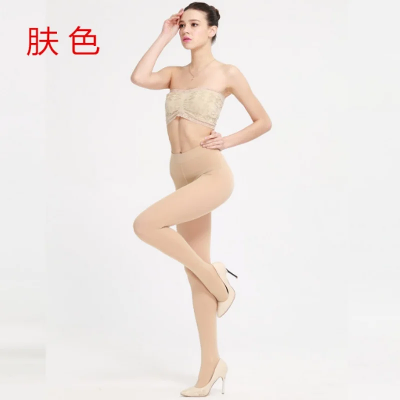 5 Pieces Female Newly Designed Pressure Pantyhose Steel Spring Thin Silk Artifact Leg Bare Size Large Antiskid Foot Oil Horse