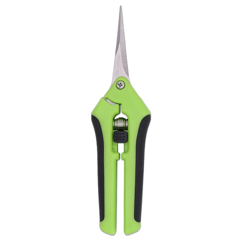 Straight/Elbow Flower Branch Scissors Pruning Shears Fruit Thinning Grape Pruner Scissors Stainless Steel Garden Tools In Stock