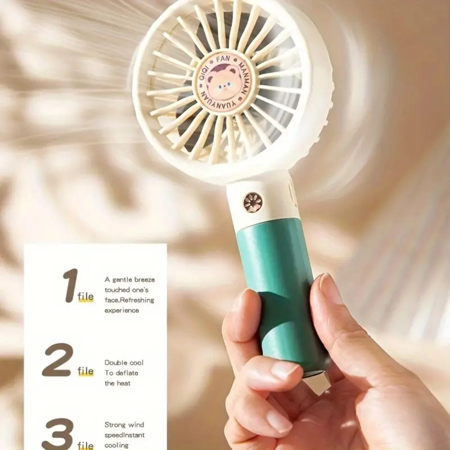 New Stay cool on-the-go with this powerful, compact, and portable mini handheld fan. Ideal for staying comfortable while traveli