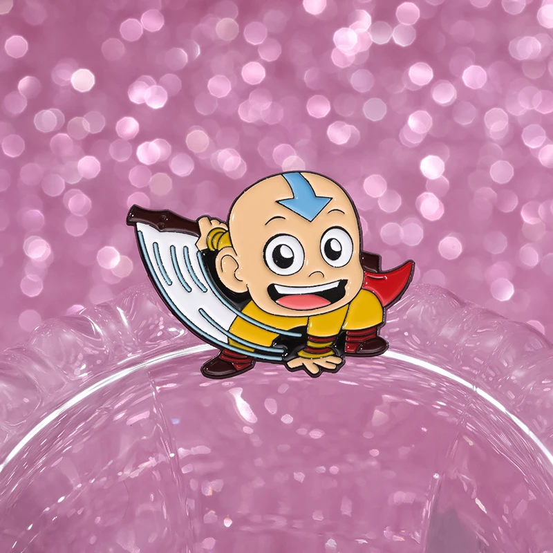 Anime Boy Enamel Pins Custom TV Series Cute Buffalo Brooches Lapel Badges Cartoon Funny Jewelry Gift for Fans Friends