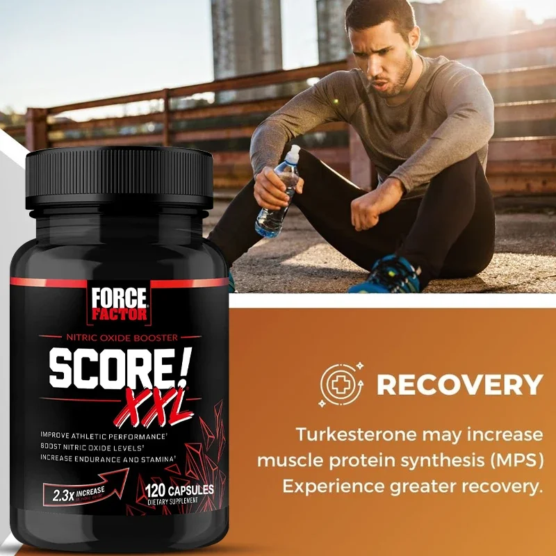 Force Factor Score XXL Nitric Oxide Supplement with L-Citrulline Maca and Tribulus To Help Build Muscle and Increase Endurance