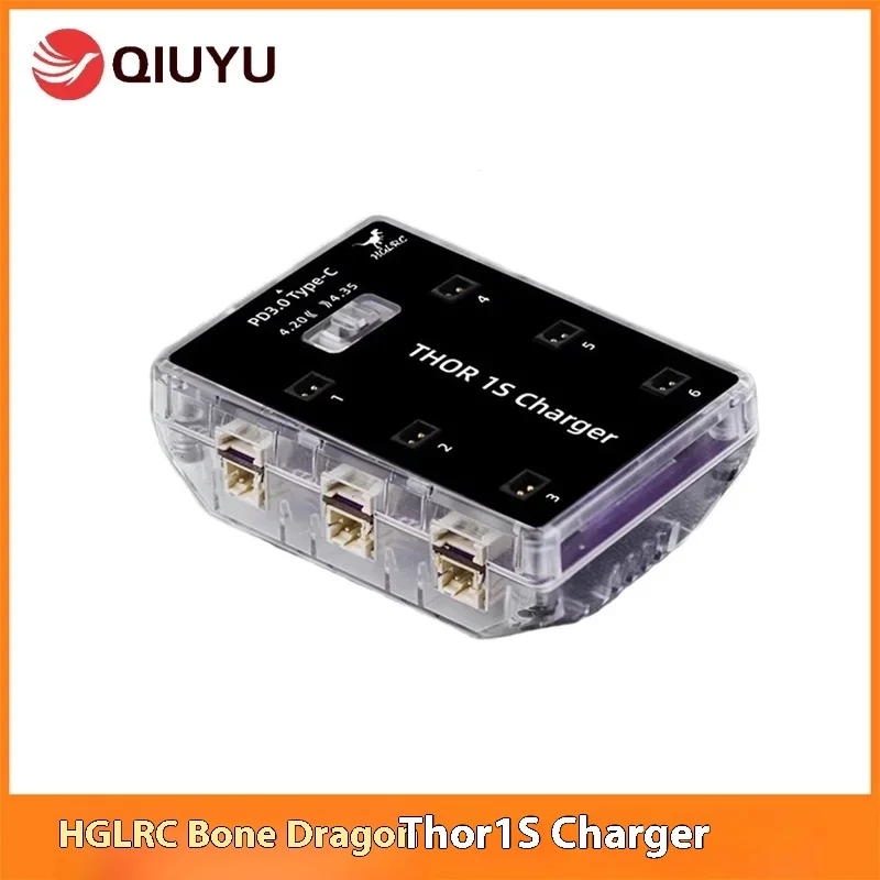 

Зарядное устройство Hglrc Thor 1s V2, 6-полосное зарядное устройство Ph2.0 Bt2.0 Mx2.0 A30