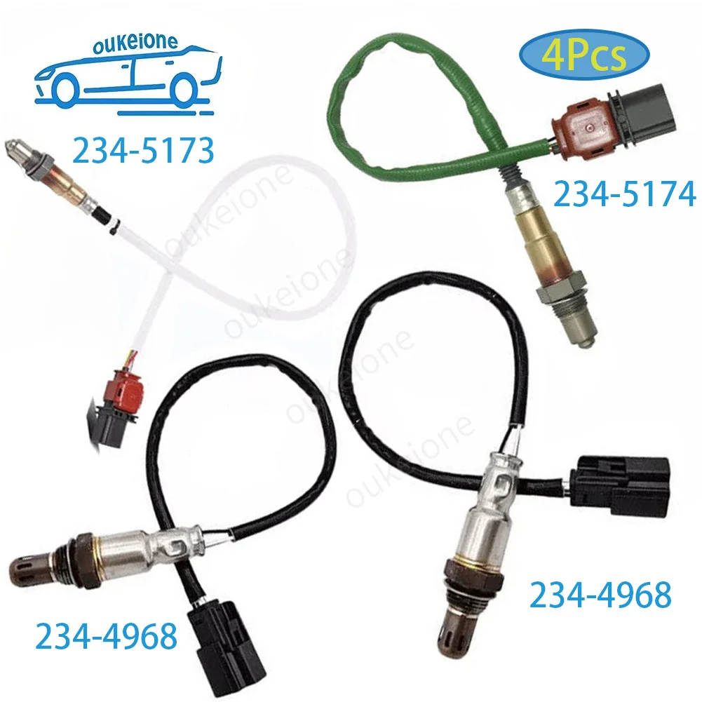 

4PCS O2 Qxygen Sensor Lambda Upstream Downstream for 2015 2016 2017 Ford F-150 2.7L V6 Turbocharged 234-5173 234-5174 234-4968