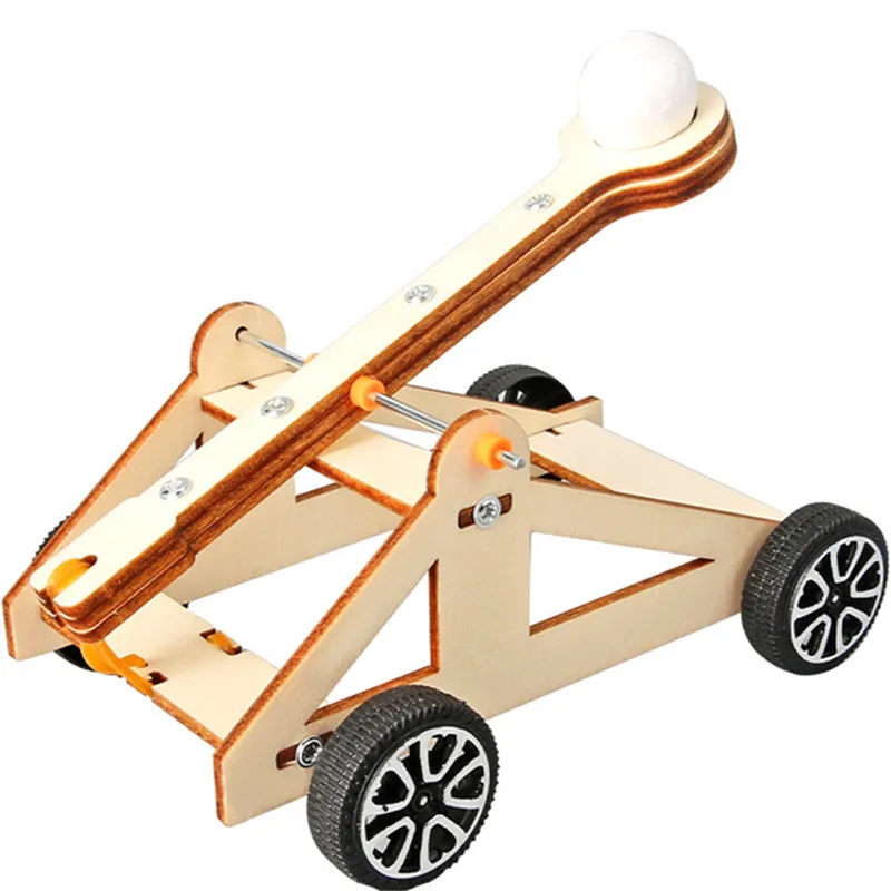 

Education Experiment Toy for Kids Gift Inspiring Science DIY Kit, Physics-Based Catapult Model