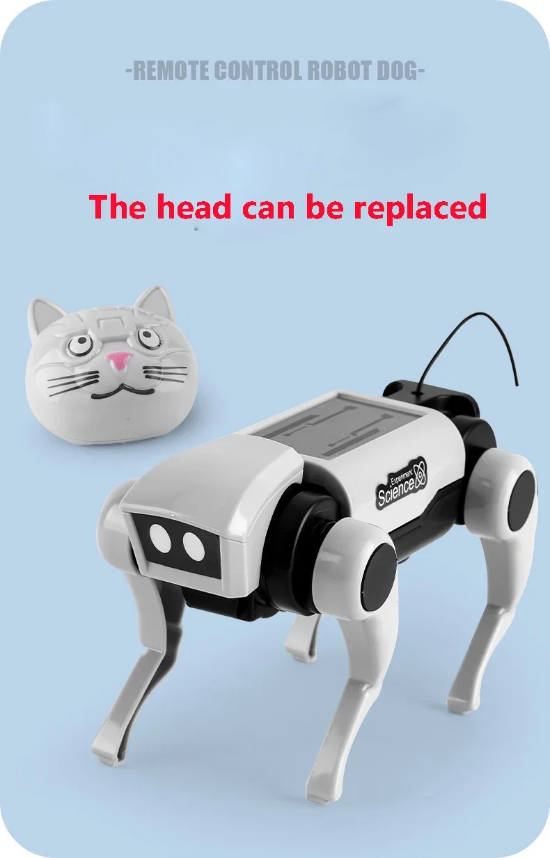 Electric Mechanical Dog Interactive Smart Robot Dog Toy Educational Toys DIY Gifts Boys girls Remote Control Toy Dog Pet