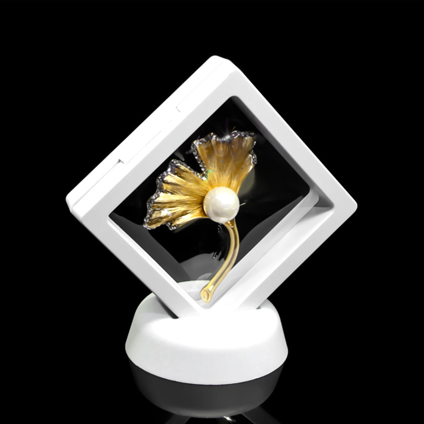 

Versatile Set Of 10 3D Floating Frame Display Holder with Stands for Coins