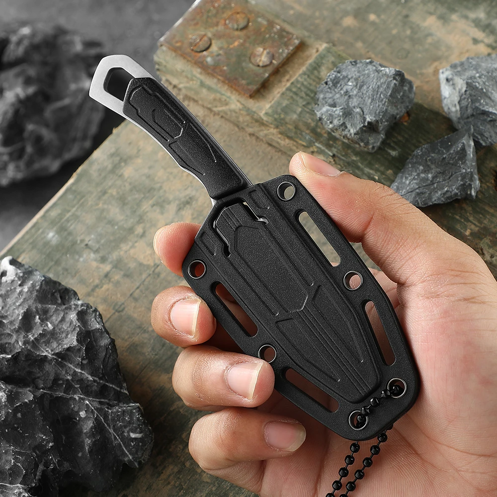 neck knife with sheath tactical neck knife tactical knives for men small fixed blade knife fixed blade edc knife