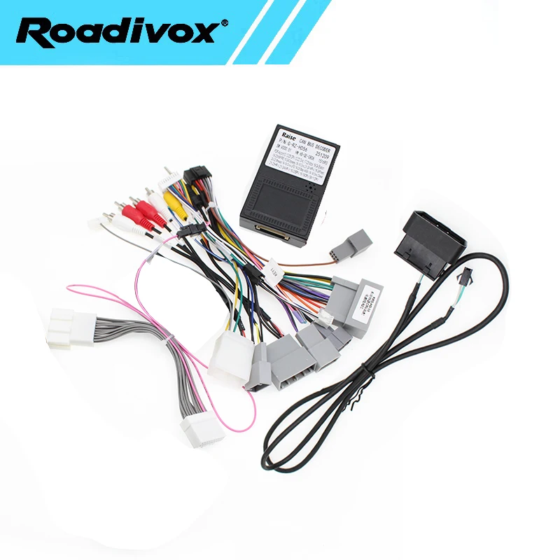 Car Radio Wire Harness Power Adapter Canbus For Honda CRV CR-V CIVIC 16pin Android Stereo Video GPS ISO Cable Connector