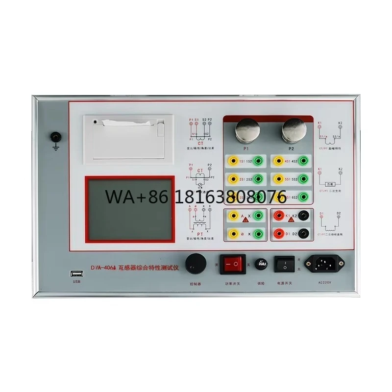 DVA-406A Electronic CTPT Analyzer 220V Heat Feature 1 Year Warranty for Machine Work and Equipment Measurement