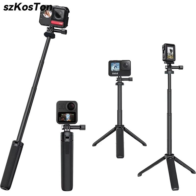 Wysuwany statyw do selfie Stick Przenośny statyw do selfie Stick do Gopro 13 12 11 10 9 DJI Osmo Action 5 Pro 4 3 Insta 360 X4