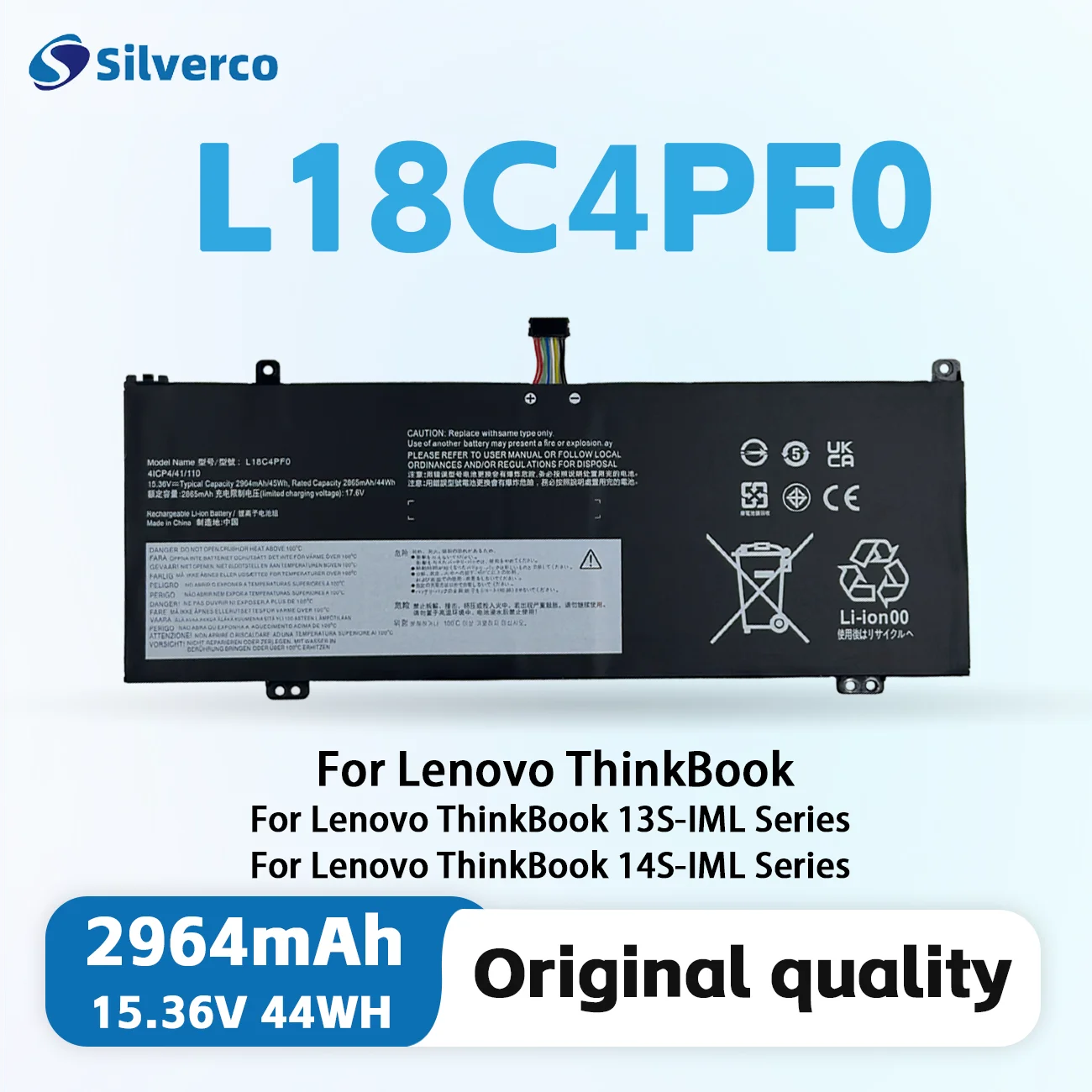 L18C4PF0 L18M4PF0 L18D4PF0 Laptop Battery For Lenovo ThinkBook 13S 14S 13S-IWL 13S-20R90071GE 14S-IWL 14S-20RM