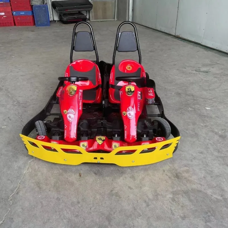 Single and double electric kart, square amusement kart, commercial tracked kart drift car