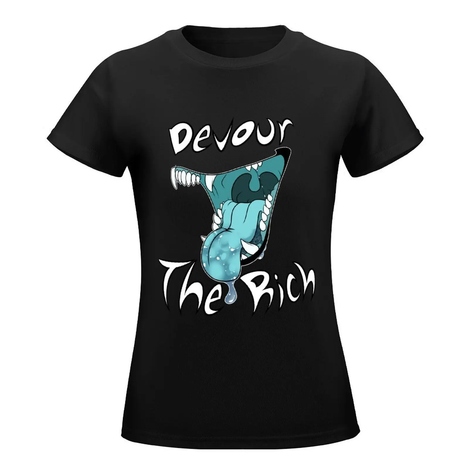 Devour the rich T-Shirt tees animal print shirt for girls plus size tops funny funny t shirts for Women