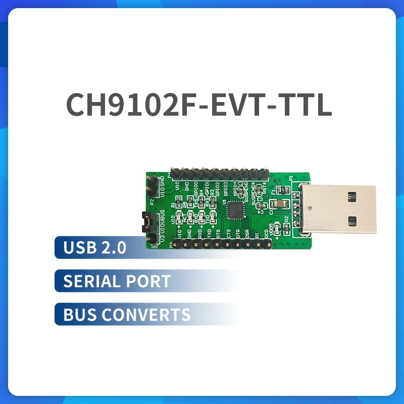 

CH9102 USB to UART/RS232/RS485 Bridge EVT Board