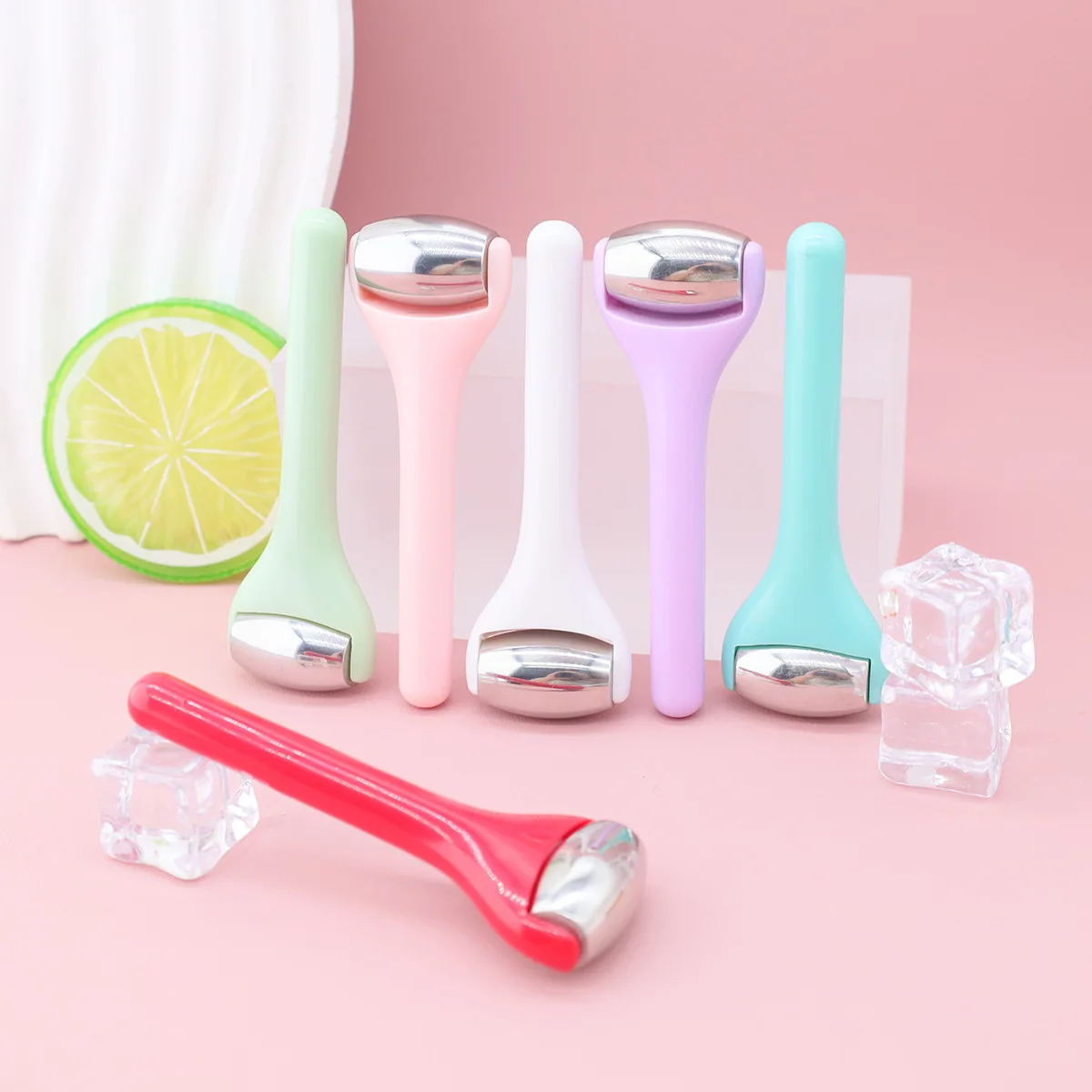Stainless Steel Roller Eye Cream Stick Face Cold Apply Ice Roll Stick Massage Facial Care Around Eyes Cold Compress Popsicle