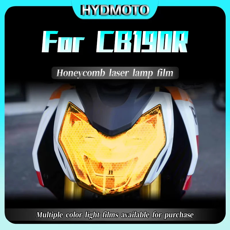 

For Honda CB190R cb190r honeycomb laser light film tail light film transparent headlight film stickers motorcycle accessories