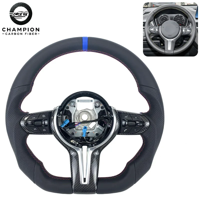 

For BMW Leather Carbon Fiber Steering Wheel F22 F23 F10 F11 F18 F20 F30 F31 F32 F80 X2 X3 X4 X5 X6 M2 M3 M4 M5 Automotive Parts
