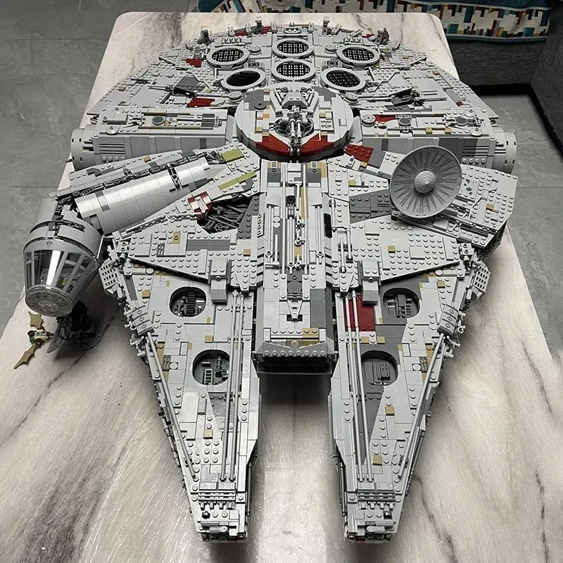 New 7541Pcs The Large Millennium Ship Falcon 75192 Assemble Home Decoration Model Toys For Kids Adults Birthday Christmas Gifts