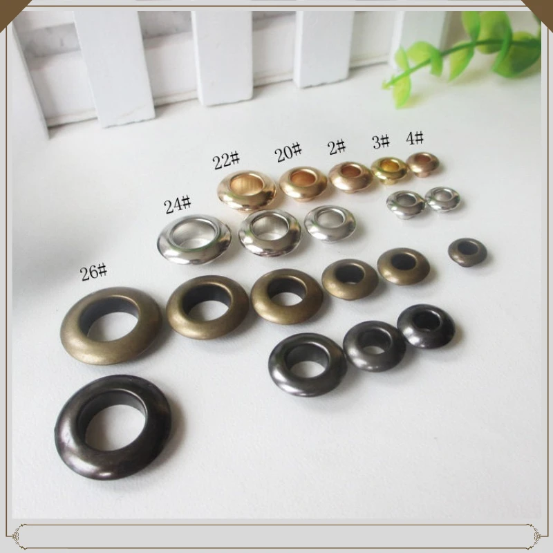 2#-26# Eyelets Grommet Ring With Washer Multicolor For Scrapbooking Shoes Belt Cap Bag Tags Clothes DIY Leathercraft Rivet