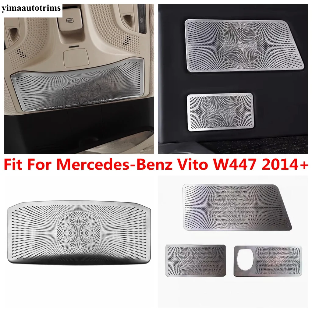 Rear Trunk Speaker Audio Horn Frame / Reading Lights Lamps Panel Cover Trim Accessories For Mercedes-Benz Vito W447 2014 - 2022