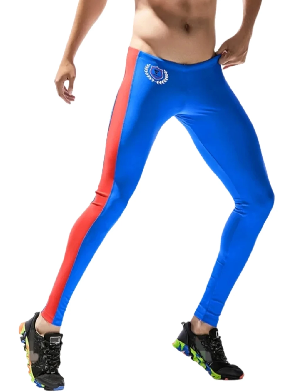 GANYANR Marka Running Joga Spodnie Kompresji Fitness Legginsy Rajstopy Męskie Sportowe Koszykówka szybkie Pranie Szczupła Nylon Sportowa Siłownia — zdjęcie 2
