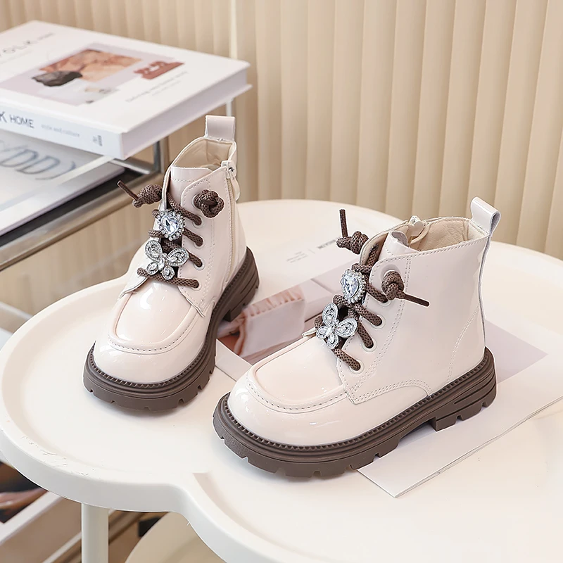 

2025 г., ботильоны для малышей для принцессы, новые зимние детские повседневные плюшевые сапоги для девочек, милые детские хлопковые сапоги на толстой подошве, модные