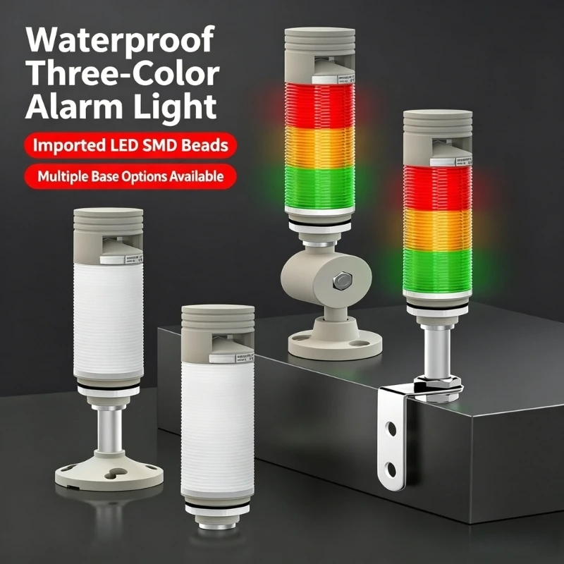 Three Color LED with 10-30V Input, Machine Tower Light, for Industrial Line Observation F19E
