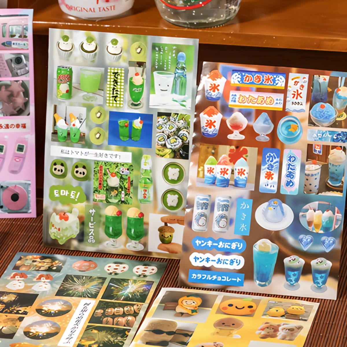 20P Retro Showa Style Sticker Book | Vintage Japanese Stickers for Scrapbooking, Journals & Crafts | Cute Aesthetic Decor