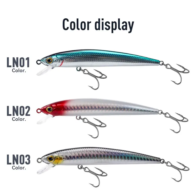 KINGDOM SP Shadow Angelköder 6,5 g 9 g 14 g 14,2 g Suspending Minnow Wobbler Kurbelköder Künstlicher Seebarsch Hecht Angelgerät – Detail 13