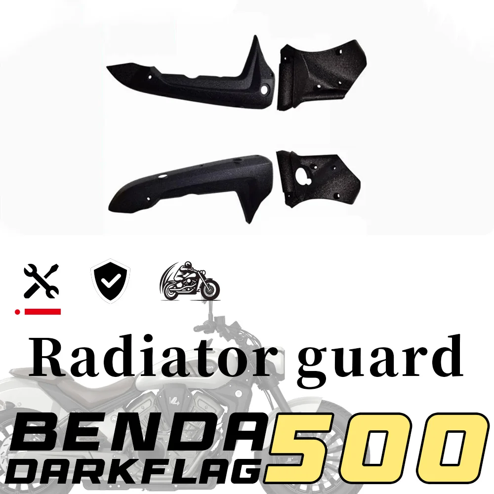 FOR BENDA Dark Flag 500 500 DARK FLAG Radiator Protector + Fuel Tank Side Fence Radiator Cover Spare Parts