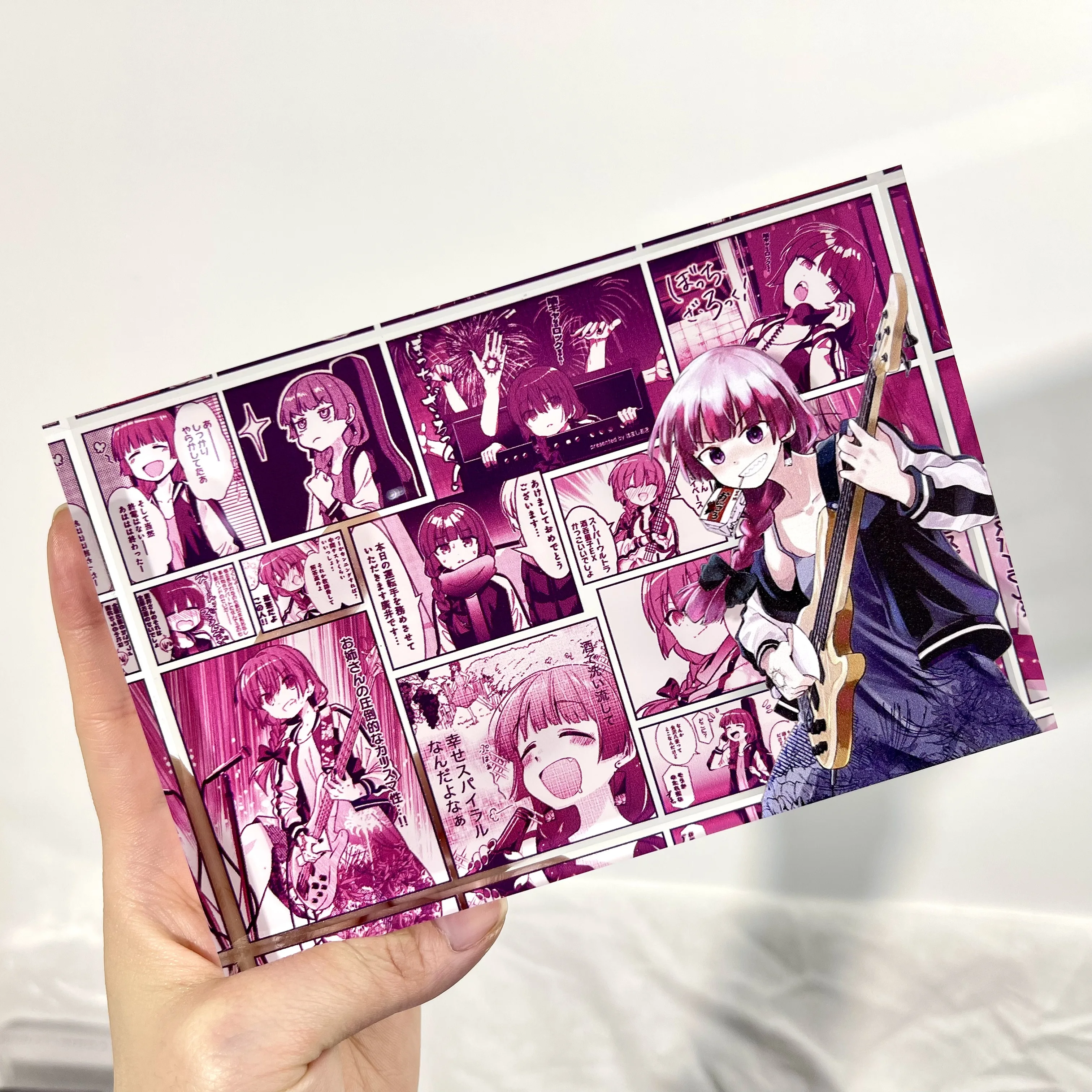 BOCCHI DE ROCK Randapparatuur Hoge Transparantie Acryl Display Board Comic Scène Restauratie Gotoh Yamada Souvenirs Gift