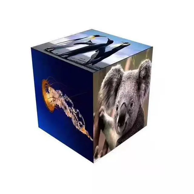 Full Color LED Display Magic Box Cube LED Screen 3D Android WIFI 4G Multi 5 Faces LED Magic Cube Screen