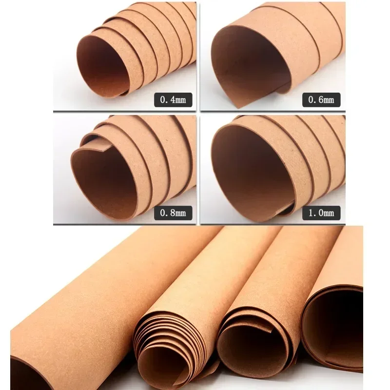 Recycled Leather Paper Vegetable Tanned | Full Grain Leather Tan for Tooling Carving Dyeing Embossing Stamping (0.4-1.0MM Thick)