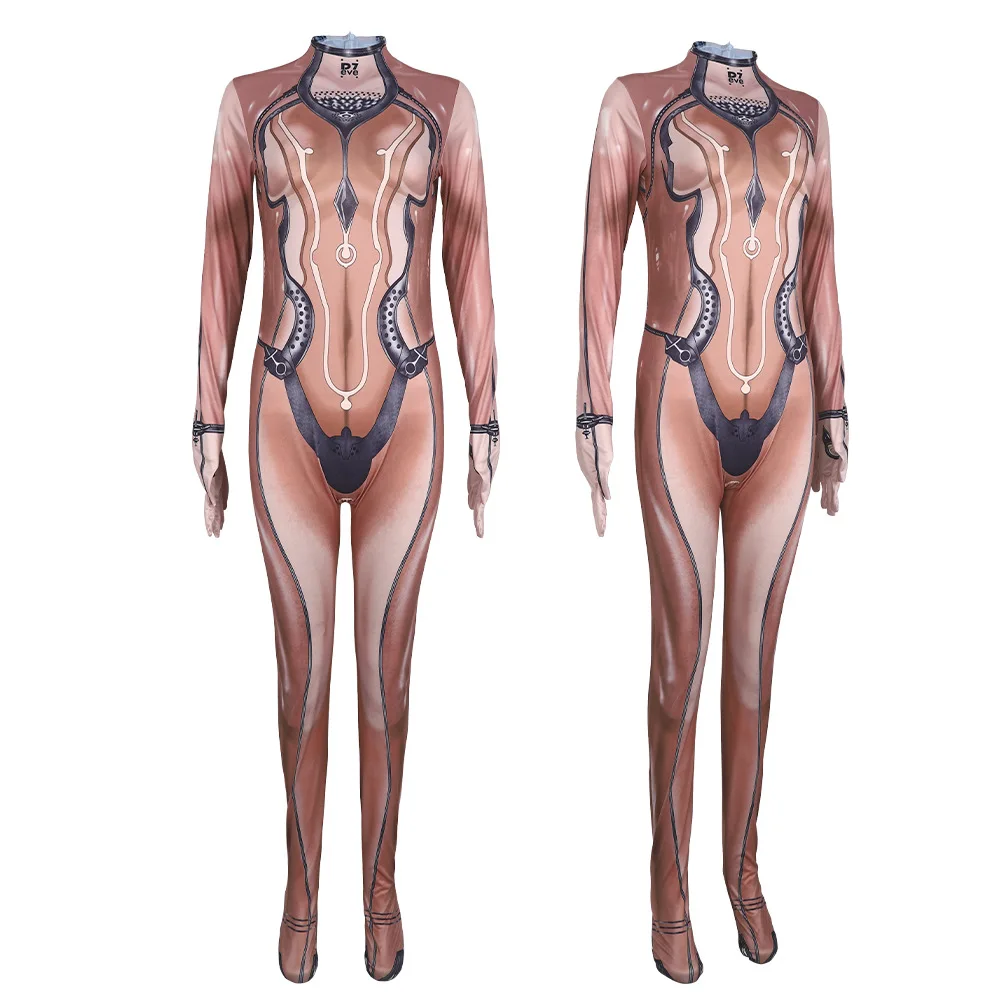 لعبة Stellarr Bladee Eve Stellar Blade Game أزياء تنكرية للبالغين والنساء الخارقة Zentai بدلة قفز مطبوعة رقمية ثلاثية الأبعاد