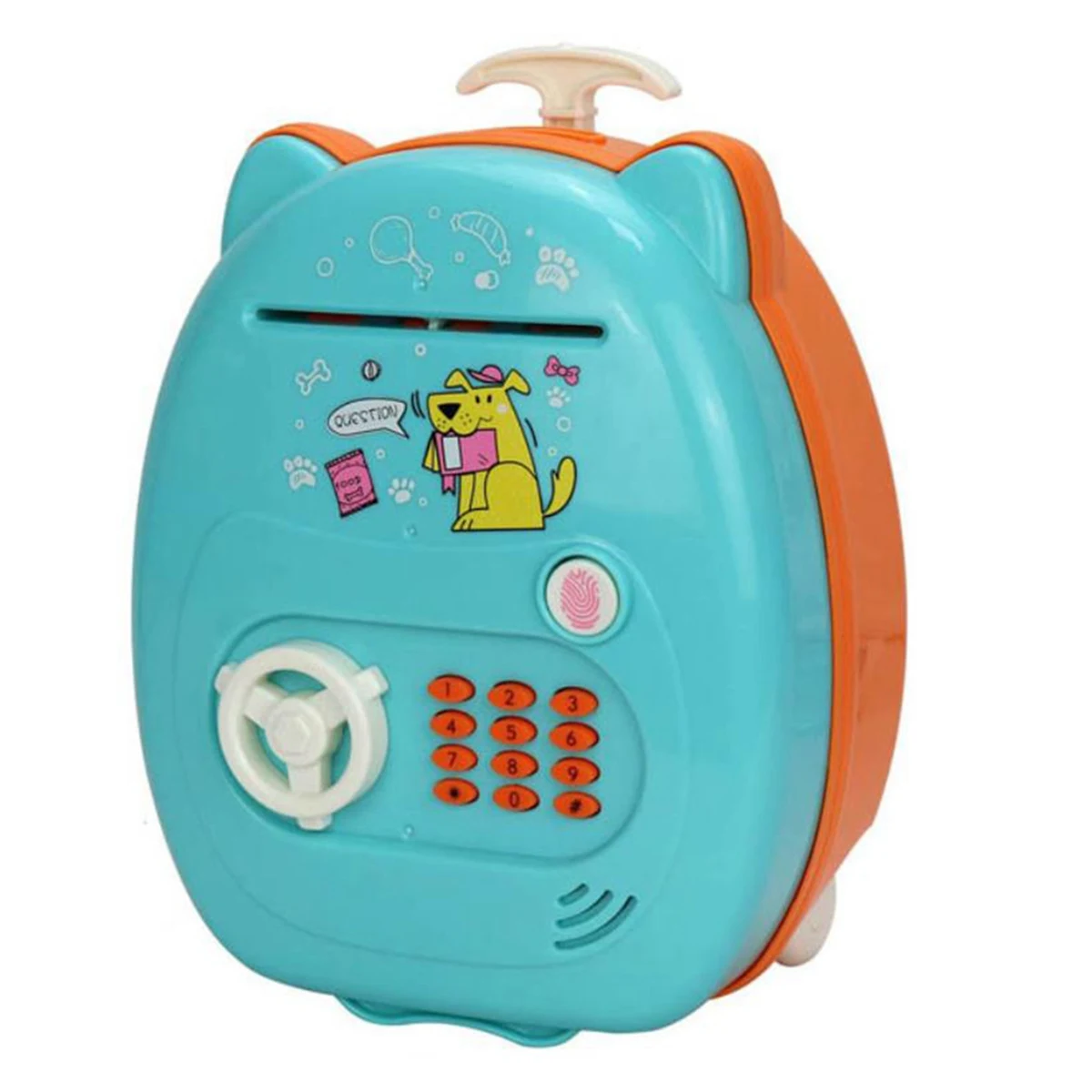 Piggy Bank Electronic Mini ATM for Kids Baby Toy, Safe Coin Banks Money Saving Box Password Code Lock for